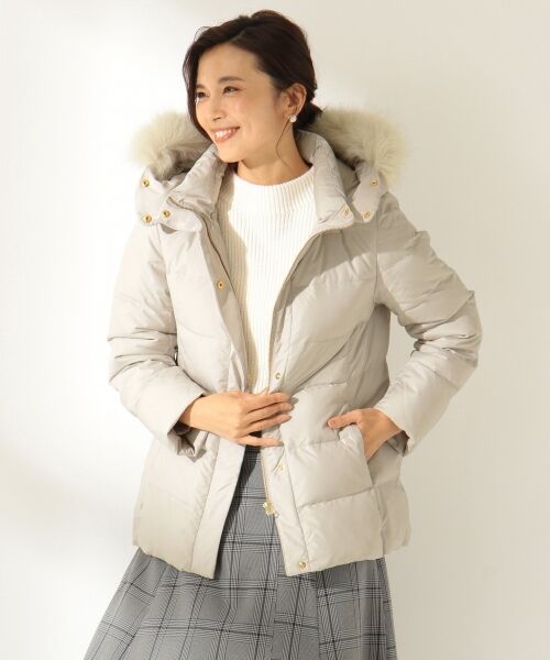 セール】 【洗える】フォックスファー ダウンコート （ダウン