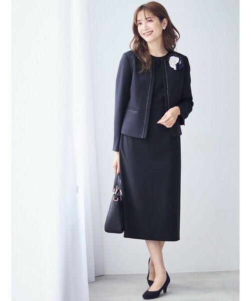 洗える】セレモニーダブルクロス ワンピース （ロング・マキシ丈