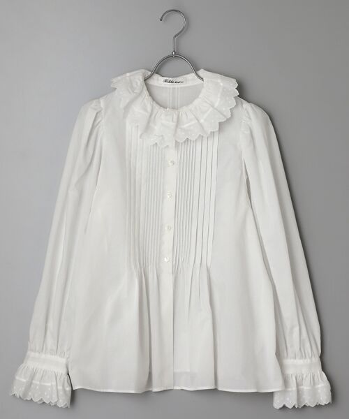 ドットレースカラー・ブラウス （シャツ・ブラウス）｜Bilitis dix