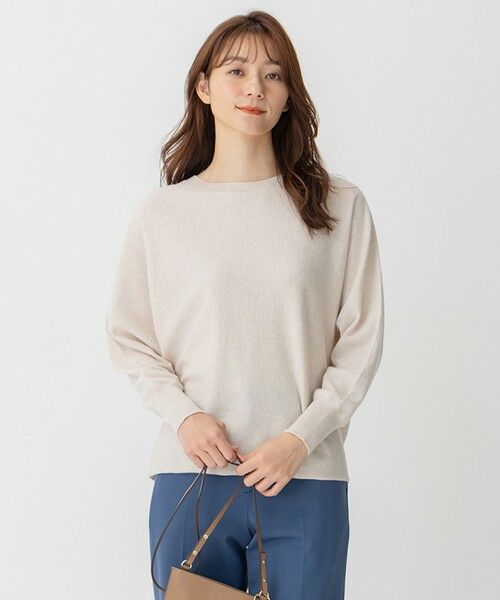 セール】 【洗える】ソフトウールハイゲージ ドルマンスリーブニット