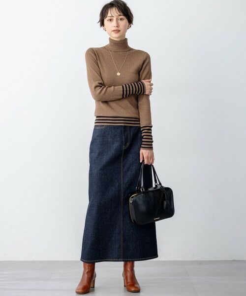 セール】 【見上愛さん着用/VERY掲載/洗える】ウーステッドウール リブ