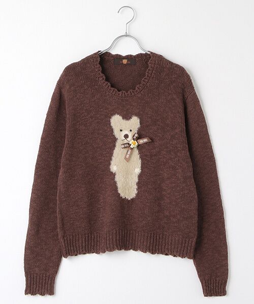 ひなぎくテディモチーフニット （ニット・セーター）｜PINK HOUSE