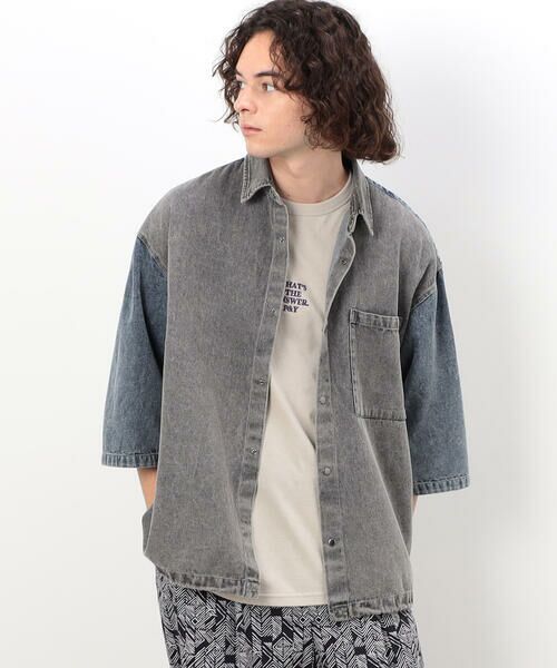 セール】 硫化染めデニム／インディゴ染めデニムシャツ （シャツ