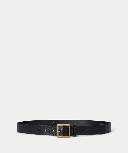 スクエアバックル レザー ベルト （ベルト・サスペンダー）｜POLO