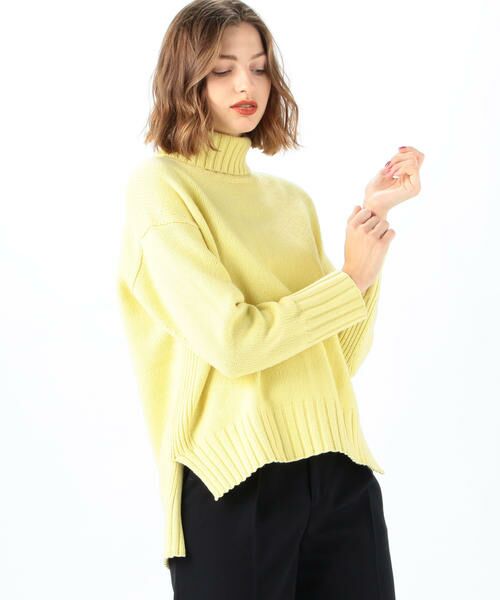 セール】 ラムカシミヤ タートルネックプルオーバー （ニット