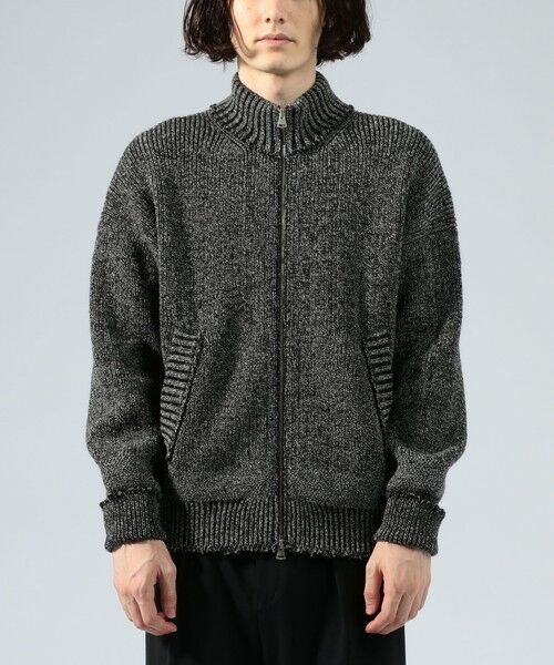 セール】 シェットランドウール ジップアップニットブルゾン （ニット