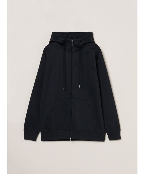 Men's cardboard sweat zip hoody （パーカー）｜three dots