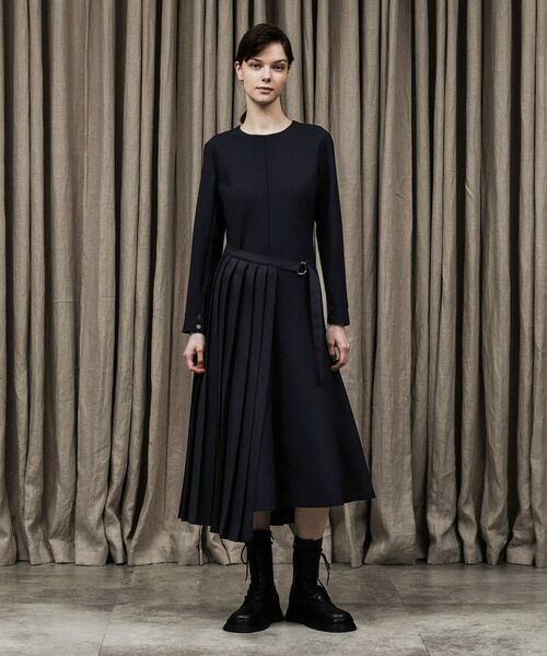 セール】 シルキーダブルクロスワンピース （ロング・マキシ丈