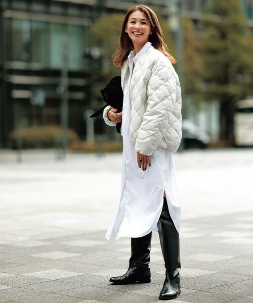 セール】 【UNFILO×TAION】キルティング ショート丈ブルゾン