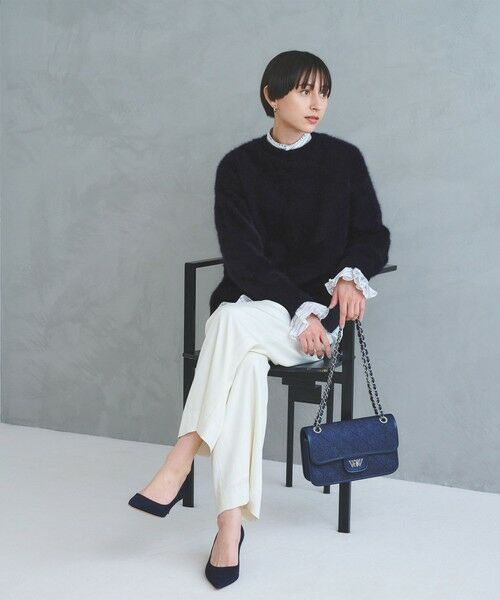 フォックスカシミヤ クルーネック ニット （ニット・セーター