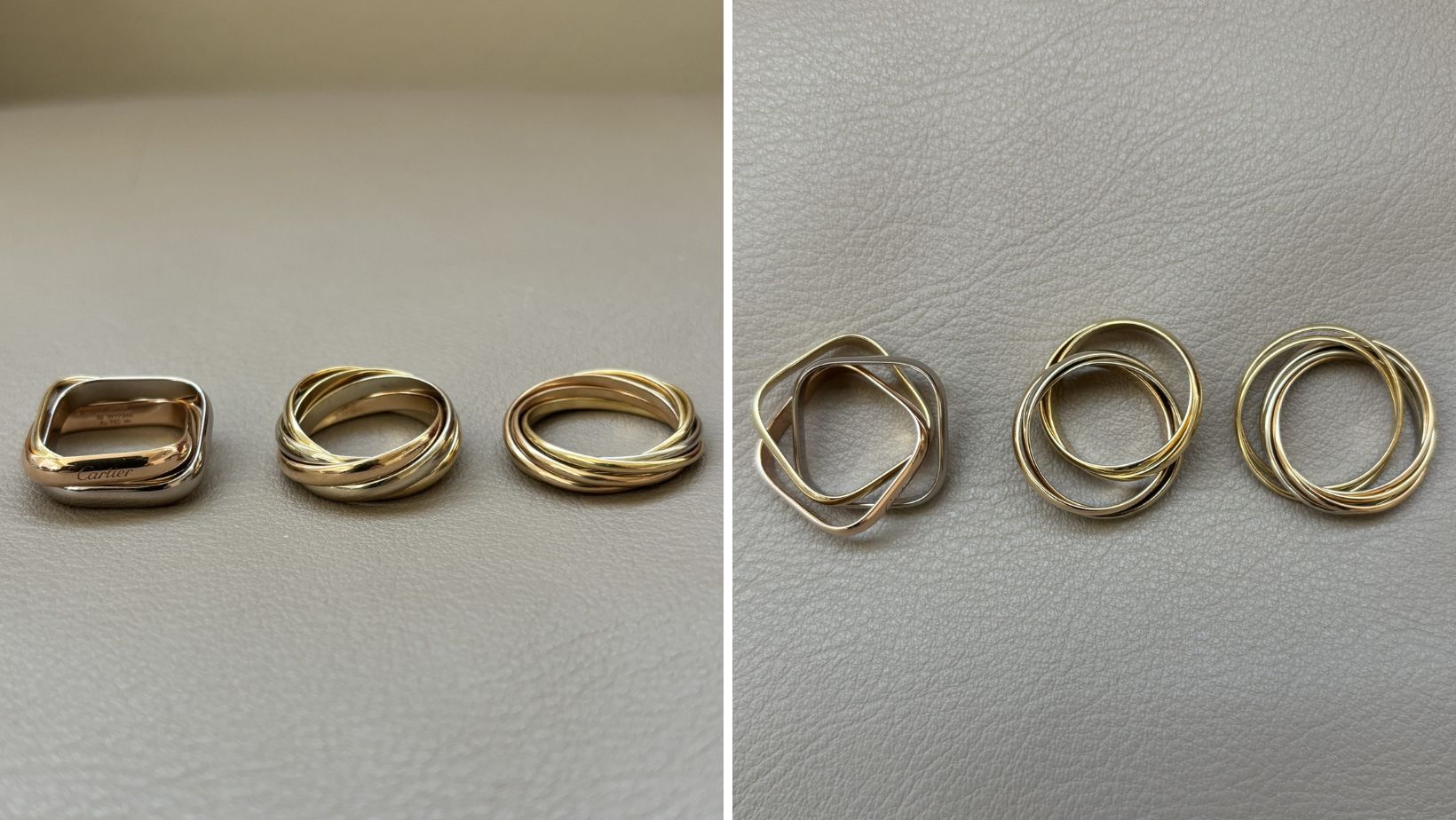 カルティエ新作の四角い「トリニティ」が想像以上に合わせやすい