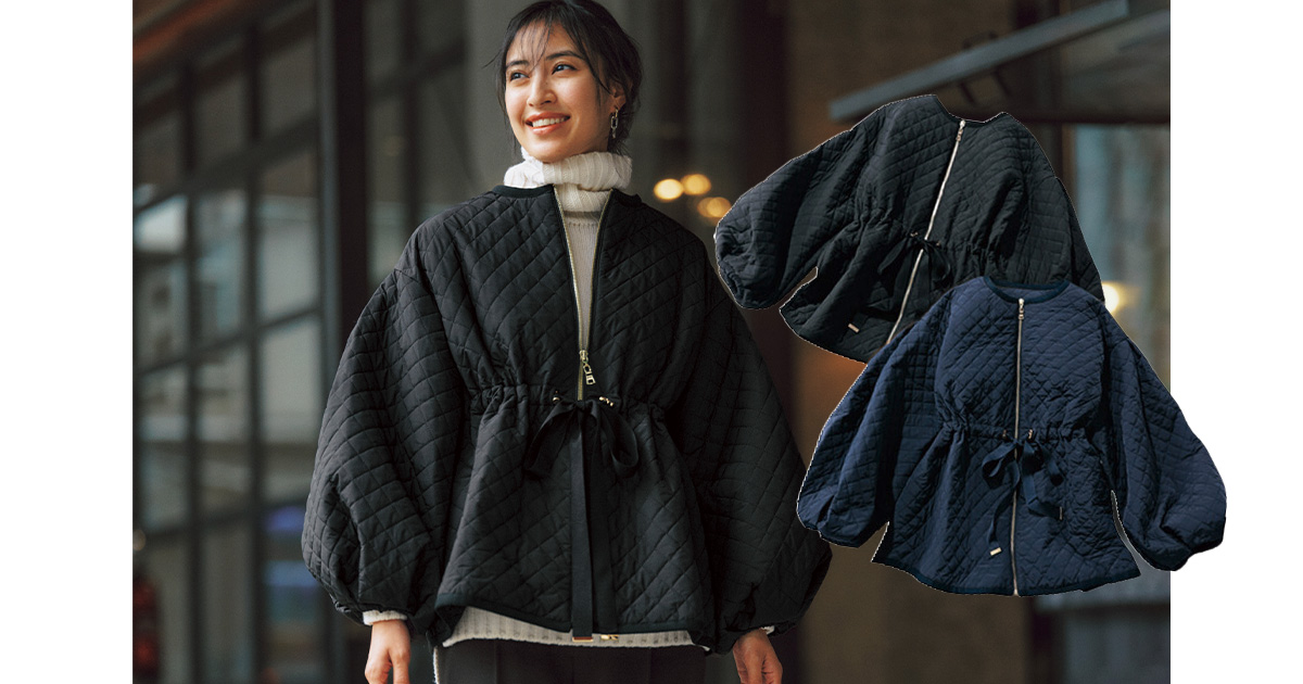 ママの万能冬アウター】きちんと見え『キルティングコート』は送迎にも