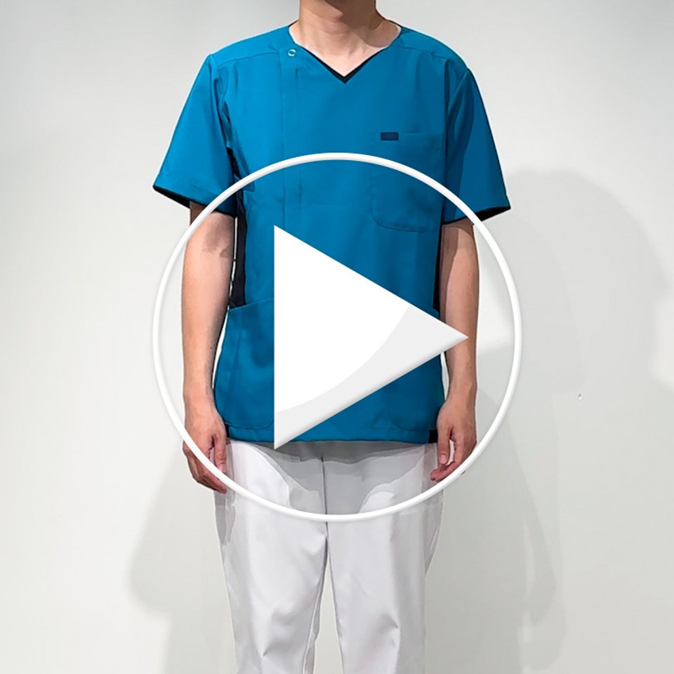 7025SC メンズジップスクラブ｜医療用白衣・介護ユニフォーム・事務服