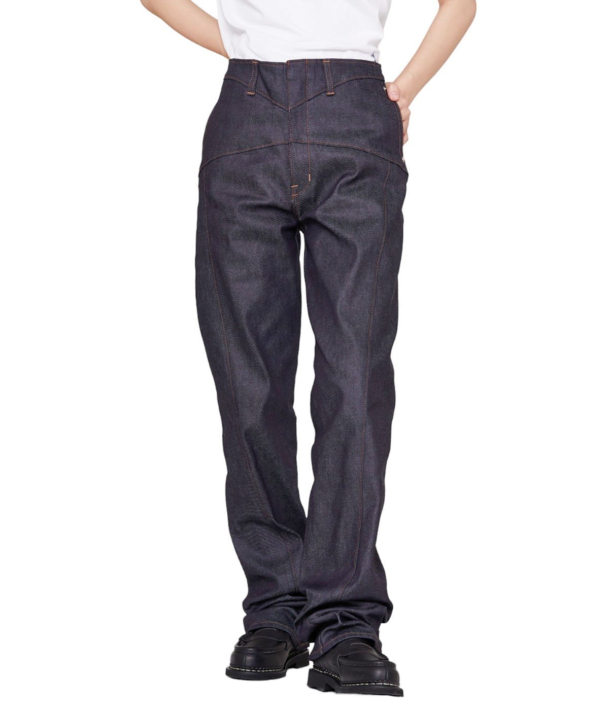 レディース】12oz HIGT-RISE COATING JEANS | FETICO(フェティコ