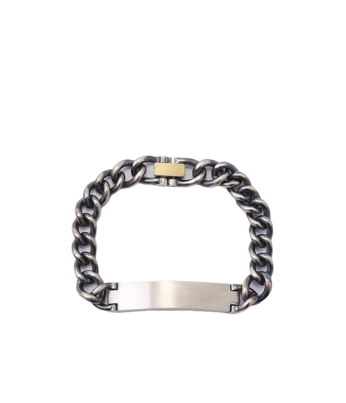 IDENTITY BRACELET M SV clasp K18YG plate | hum(ハム
