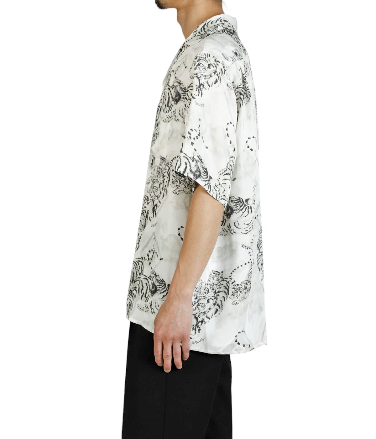 SILK CUPRO SHORT SLEEVE ALOHA SHIRT(百虎) | NIPOALOHA(ニポアロハ