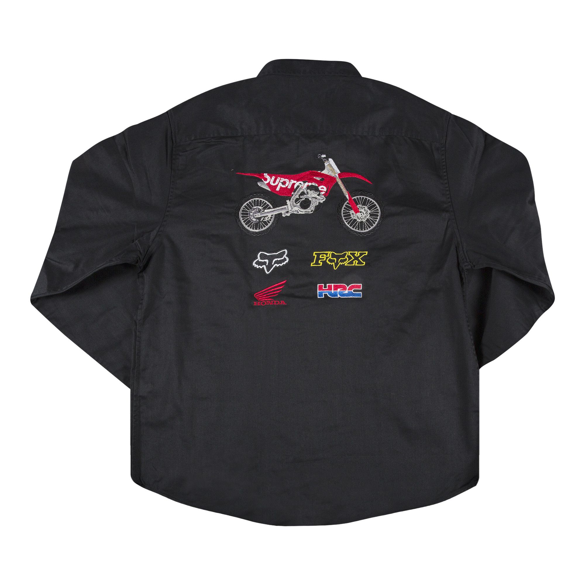 Buy Supreme x Honda Fox Racing Work Shirt 'Black' - FW19S25 BLACK