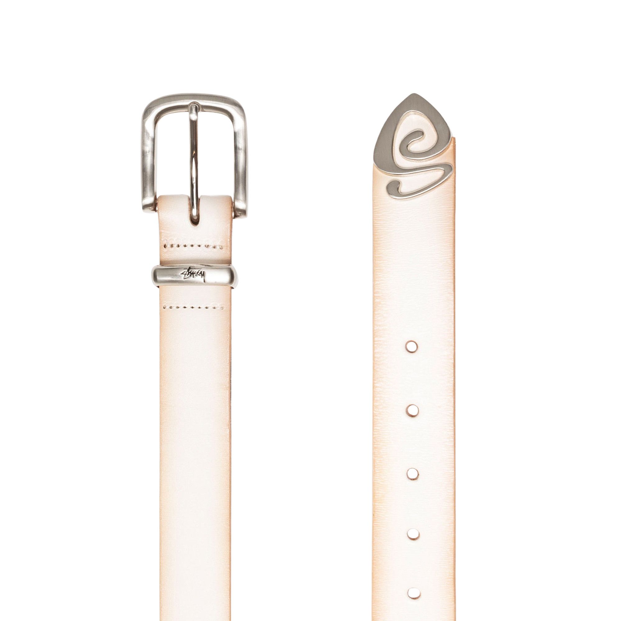 Buy Stussy Metal S Tip Belt 'Bone' - 135191 BONE | GOAT