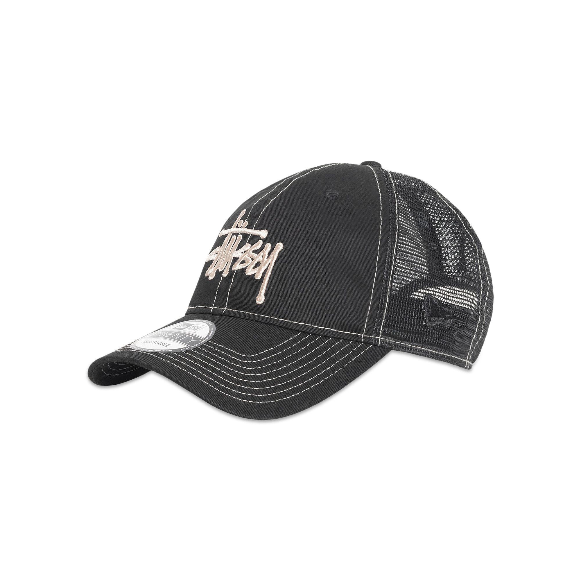Buy Stussy New Era 9Twenty Basic Trucker 'Black' - 1311126 BLAC | GOAT
