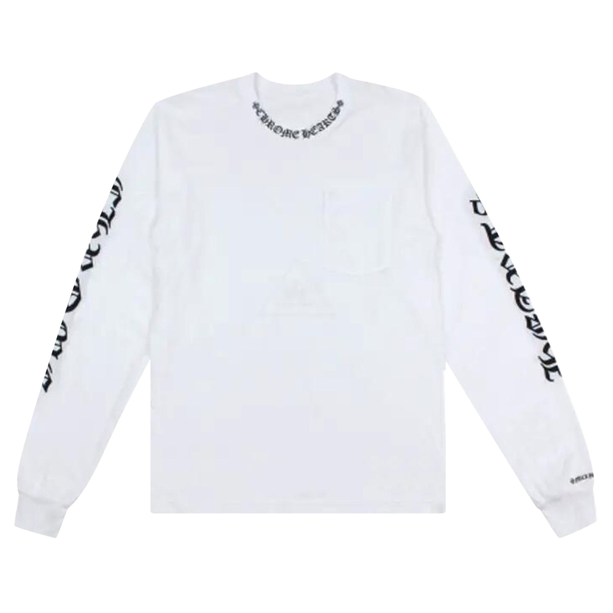 Buy Chrome Hearts Neck Logo Long-Sleeve T-Shirt 'White' - 01383