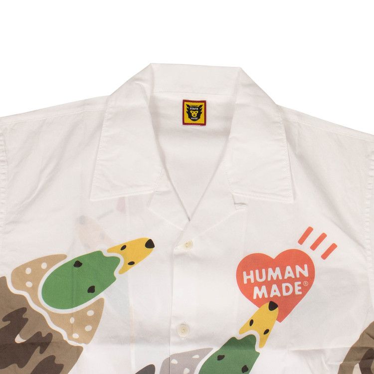 Buy Human Made Duck Aloha Button Down Shirt 'White' - HM19SH009