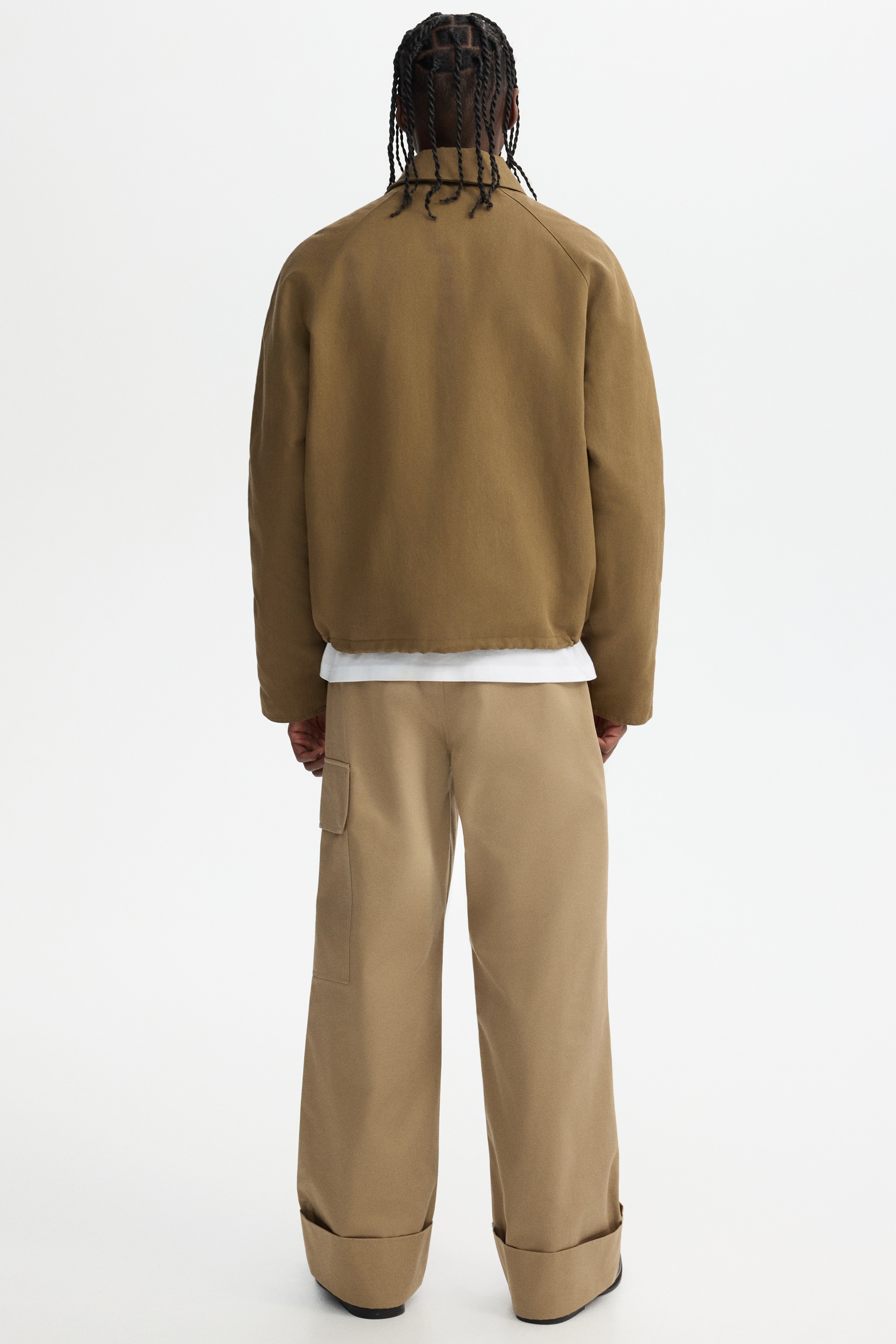 ツイルパッデッドジャケット - ダークグレー - Men | H&M JP