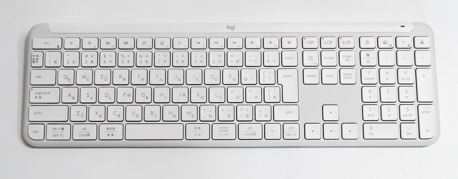 ロジクールの“ちょい上”パンタグラフ式キーボード「Signature Slim