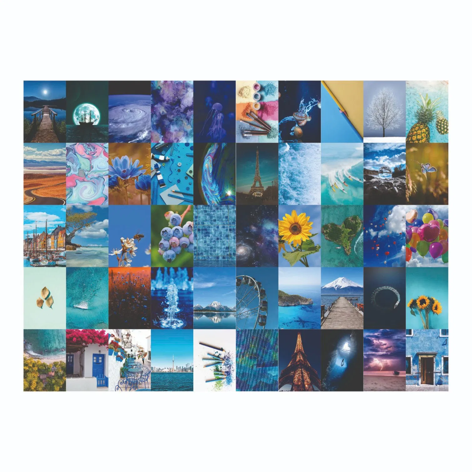 カスタム美観フォトコラージュポストカードを印刷する用紙ポスター