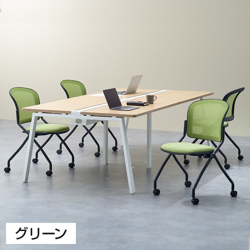 送料無料】 【2脚セット】メッシュネスティングチェア2 ミーティング