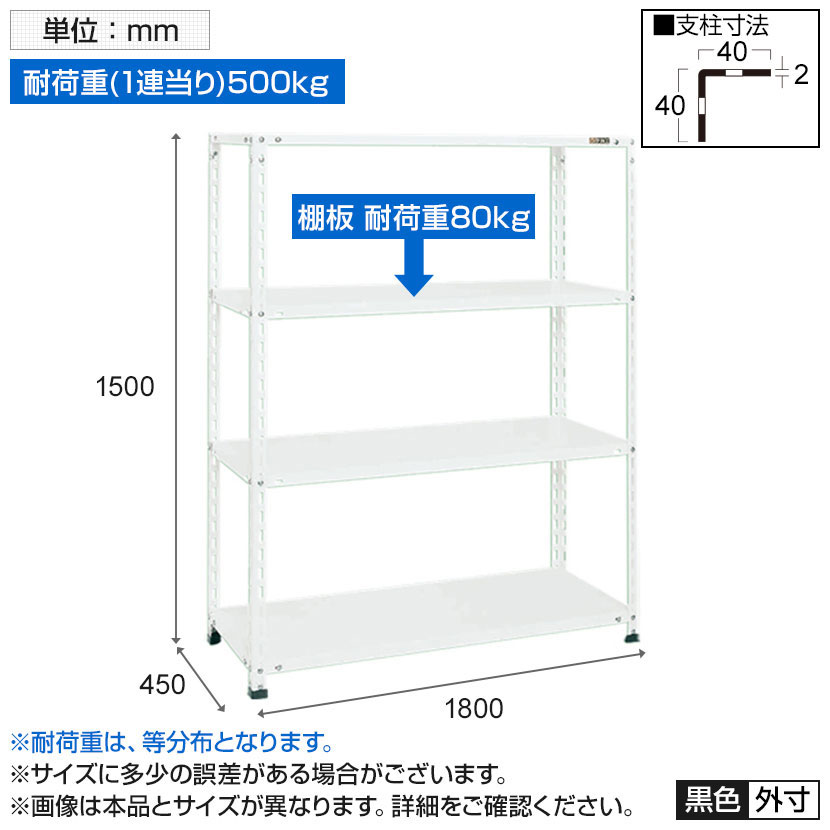 送料無料】 SHR2314P | サカエ ショップラック 4段 陳列棚 業務用 80kg