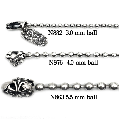 BILL WALL LEATHER(ビルウォールレザー)/BALL CHAIN 4MM | C．R．E