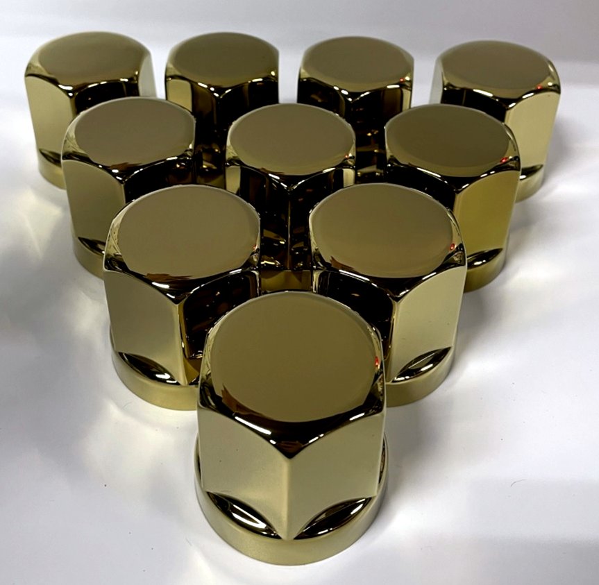 ISO 33mmナットキャップ ゴールド10個組ST-345GO | トラック