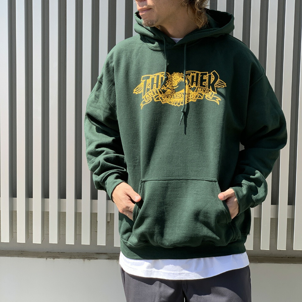 THRASHER / ANTIHERO MAG BANNER P/O HOODIE