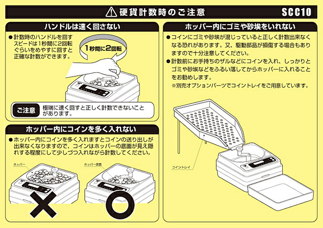 楽天市場】硬貨計数機 コインカウンター SCC-20 電源付 自動計測可能