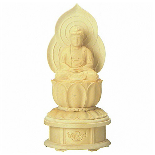 楽天市場】仏像 小型 モダン仏像 桧木 蓮華台座 座像 増台付 2.0号 2寸