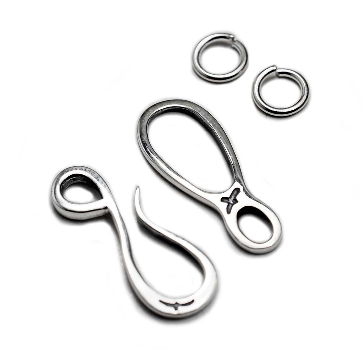 楽天市場】【丸カン2個付き♪】 イーグルスタンプ フック オールド