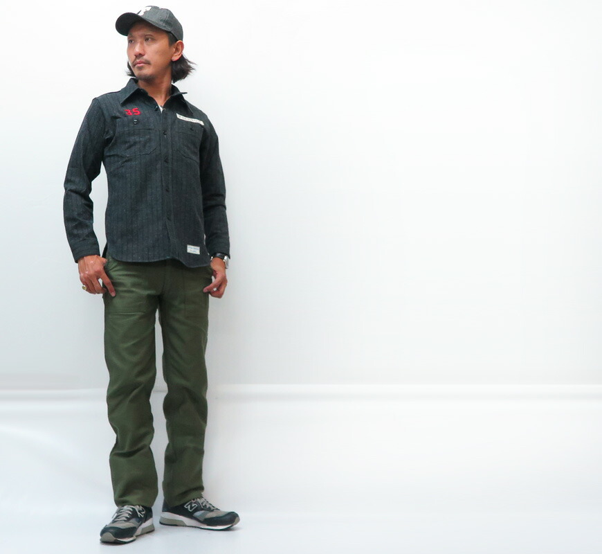 楽天市場】フェローズ Pherrow's ネップ ヘリンボーン 長袖 ワーク