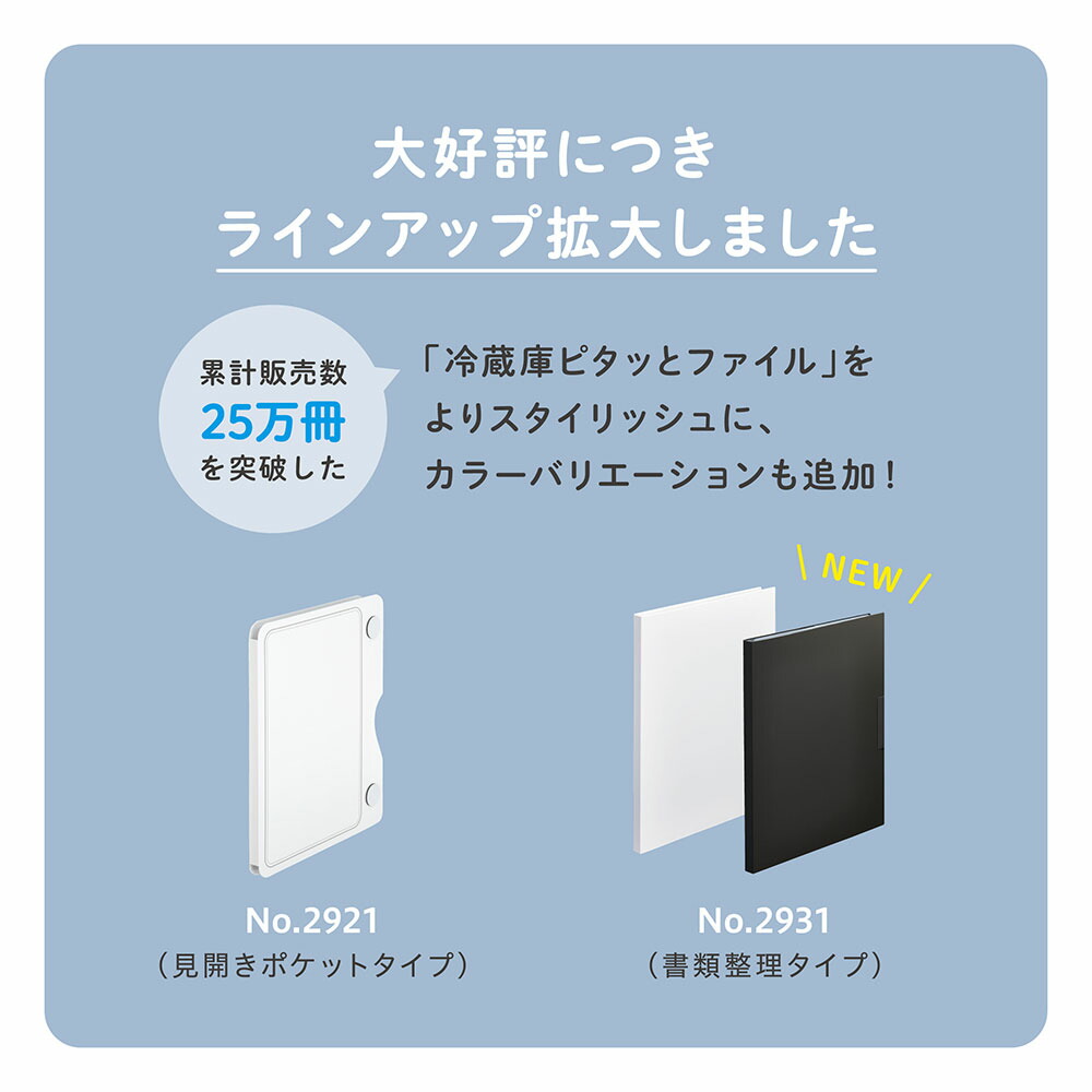 楽天市場】冷蔵庫ピタッとファイル [書類整理タイプ] スキットマン