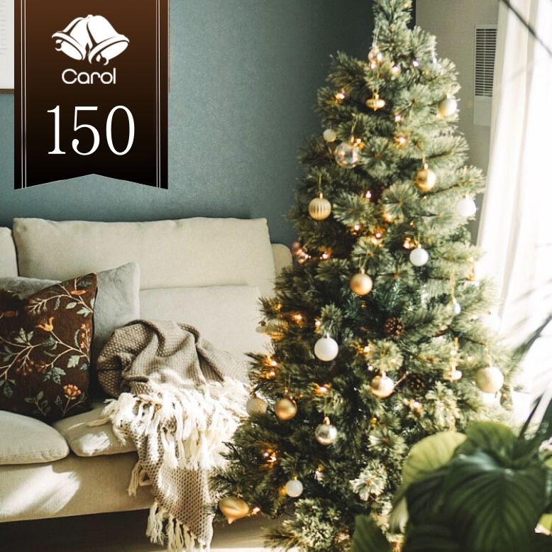 クリスマスツリー キャロルツリー 150cm LEDライト付き