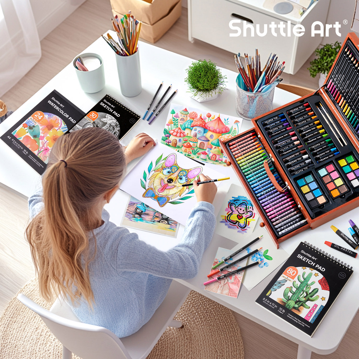 楽天市場】【送料無料】Shuttle Art お絵かきセット アートセット 149