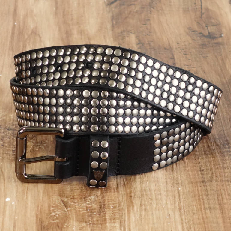 楽天市場】HTC 5000 STUDS BELT ブラック メンズ ベルト イタリア製