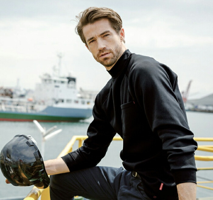 楽天市場】ハイネックシャツ Tシャツ 作業着 作業服 50428 胸ポケット