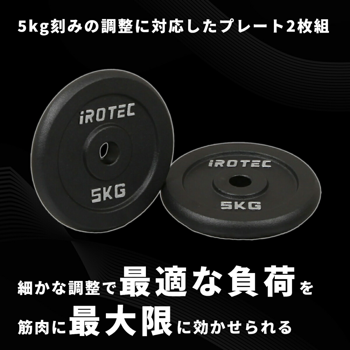 アイアンプレート5kg(2枚) IROTEC (アイロテック)