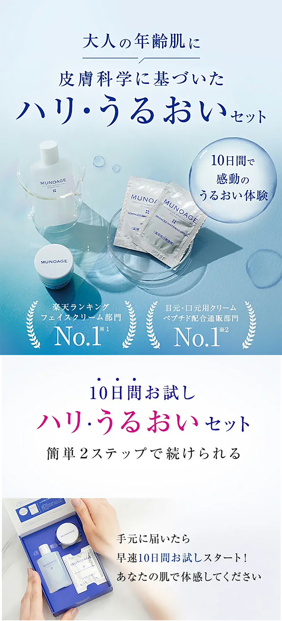 楽天市場】【スーパーSALE価格】【トライアル】公式 MUNOAGE （お一