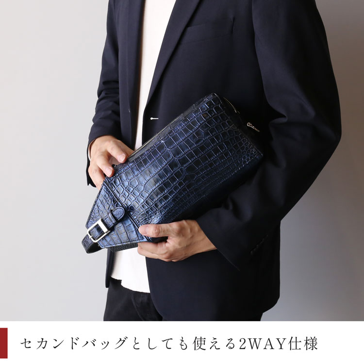 楽天市場】【24h限定10%off】クロコダイル メンズ ボディバッグ 日本製