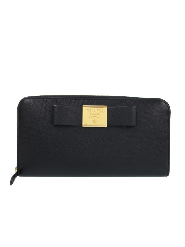 PRADA】プラダ『サフィアーノレザー リボン 財布』1ML506 レディース