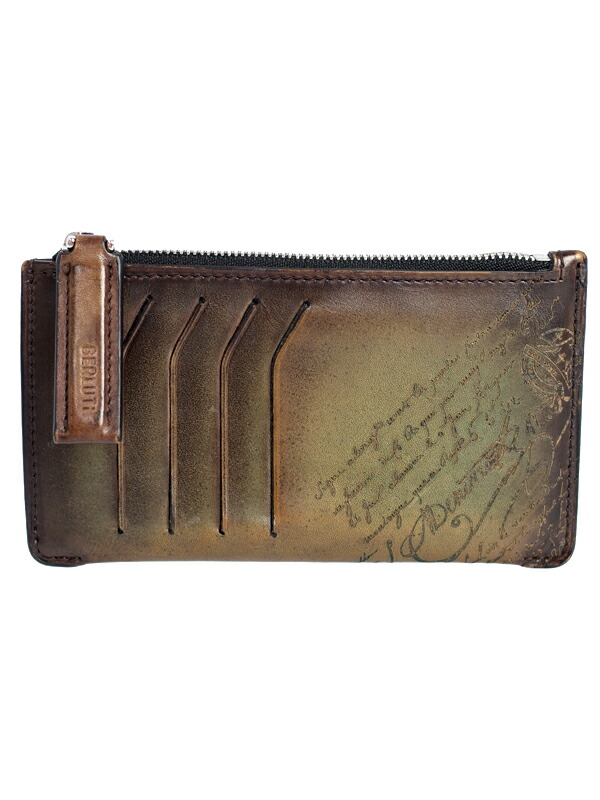 ベルルッティ カードケース エピュール カリグラフィ ブラウン