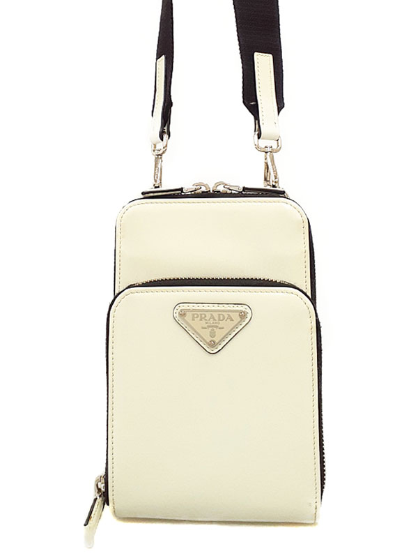 PRADA】プラダ『サフィアーノレザー スマートフォンケース』2ZH126
