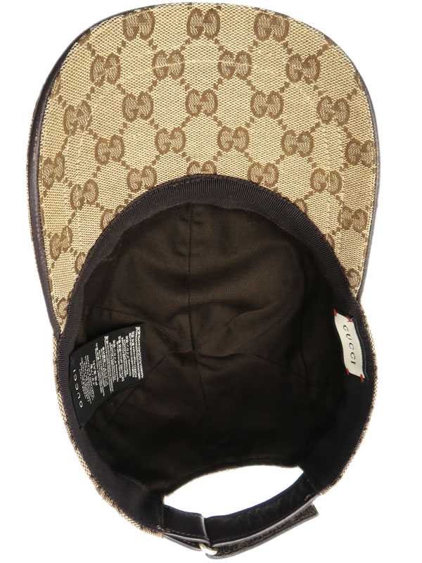 GUCCI】【オリジナルGGキャンバスベースボールキャップ】【イタリア製