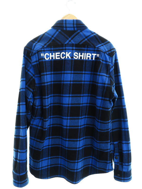 Off-White】【イタリア製】【トップス】オフホワイト『チェック柄長袖